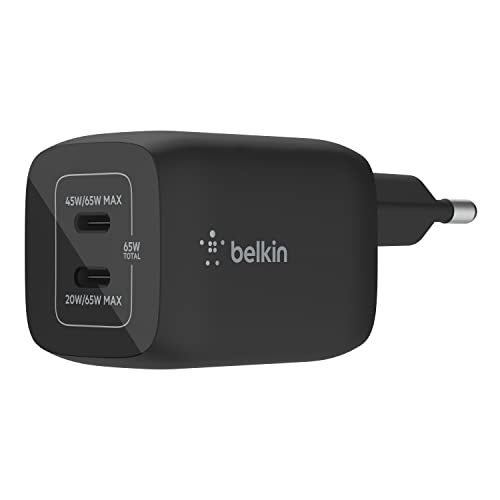 Belkin Caricatore USB-C GaN 65W doppia porta PD3.0