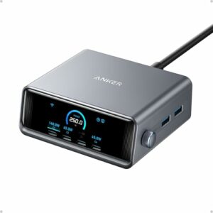 Anker Prime Caricatore USB-C 250W 6 Porte GaN con Display LCD