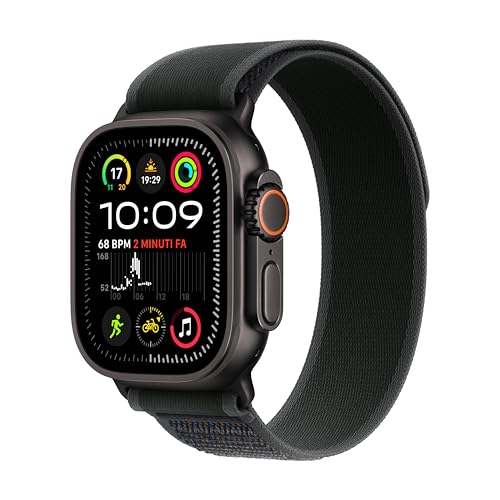 Apple Watch Ultra 2 Titanio Nero + Trail Loop Nero (M/L)