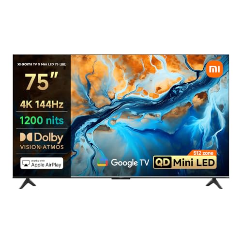 Xiaomi TV S Mini LED 75" QLED 4K 144Hz Dolby Vision/Atmos 1200 nits