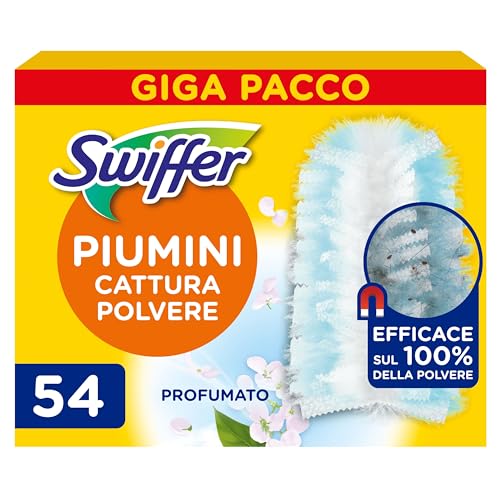 Swiffer Duster Piumini Cattura Polvere 54pz Giga Formato