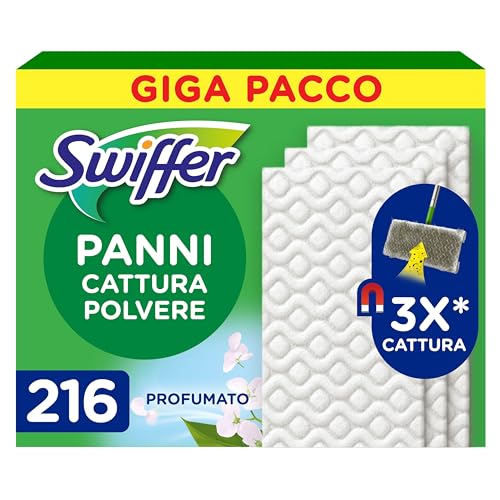 Swiffer Ricariche Catturapolvere Scopa 216pz (12x18) Profumati