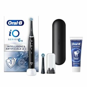 Oral-B iO 6N Spazzolino Elettrico Ricaricabile + Kit - Nero
