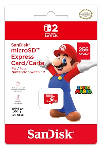 SanDisk MicroSD Express 256GB Ufficiale per Nintendo Switch 2 880MB/s