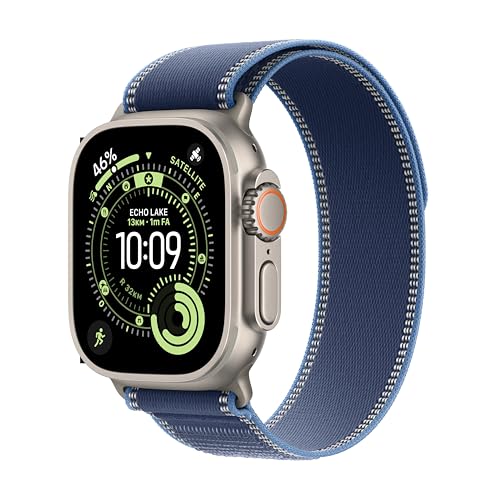 Apple Watch Ultra 3 GPS+Cellular 49mm Titanio, Trail Loop blu