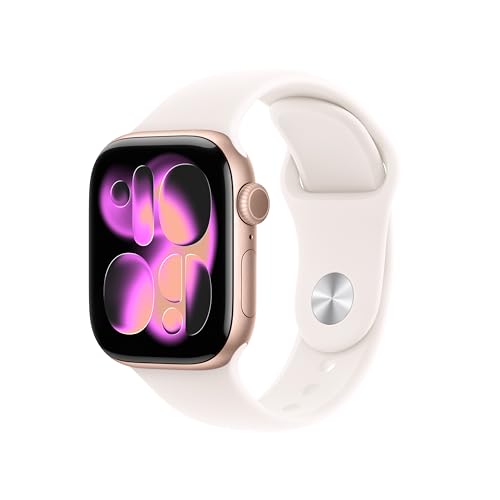 Apple Watch Series 11 GPS 42mm Alluminio oro rosa, Cinturino Sport S/M