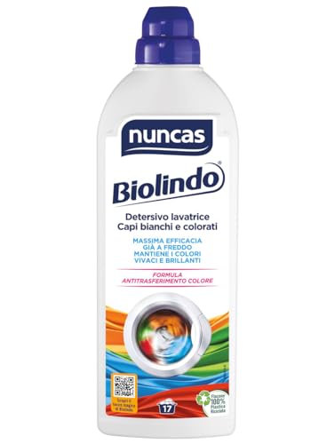 Nuncas Biolindo Detersivo Lavatrice 1000ml per Bianchi e Colorati