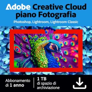 Creative Cloud Photography Plan Standard 1TB 1 Anno PC/Mac Download Digitale
