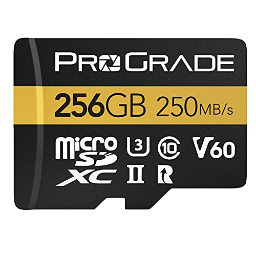 ProGrade microSD V60 (256 GB) fino a 250 MB/s in lettura, 130 MB/s in scrittura