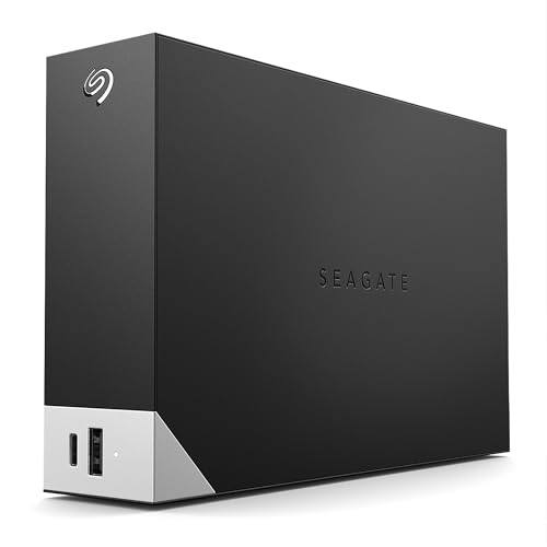 Seagate One Touch Hub 4TB, Hard disk esterno, per pc, PC Portatili e Mac, USB-C, USB 3.0, 1 Anni Mylio, Data Rescue Service (STLC4000400)