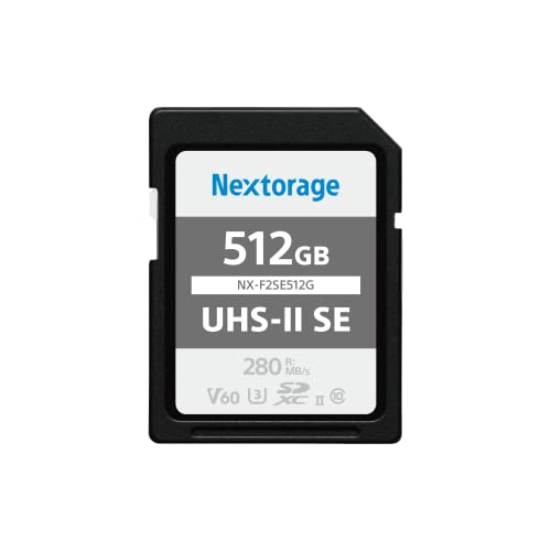 Nextorage SD UHS-II 512GB V60 280MB/s - Giapponese