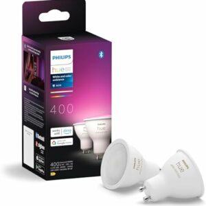 Philips Hue Faretto Smart GU10 400lm 2pz RGBW Bluetooth Alexa HomeKit