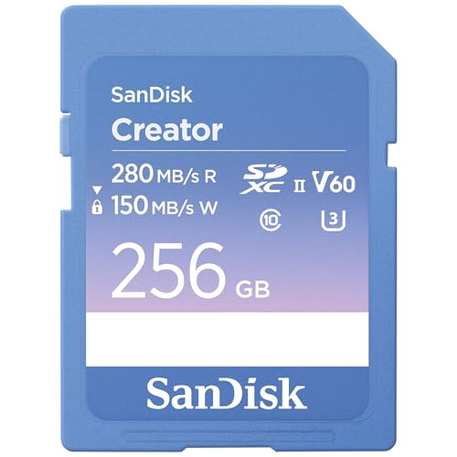 SanDisk SD UHS-II 256GB V60 280MB/s + 1 mese Adobe Creative Cloud