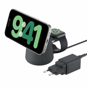 Belkin BoostCharge 2in1 Wireless Qi2 15W MagSafe - Carbone