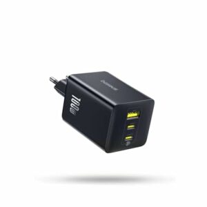 Baseus Enerfill Caricatore USB-C 100W 3 Porte GaN - Nero