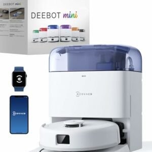 ECOVACS DEEBOT MINI Robot lavapavimenti 9000Pa con TrueMapping e ZeroTangle - Blu