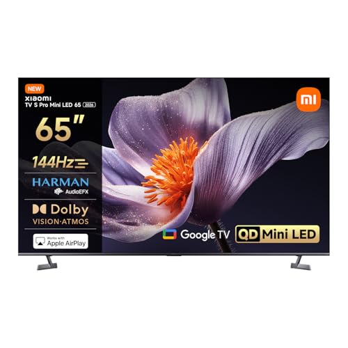 Xiaomi TV S Pro Mini LED 65" 4K QLED 144Hz HDR10+ Dolby Vision/Atmos 1700 nits