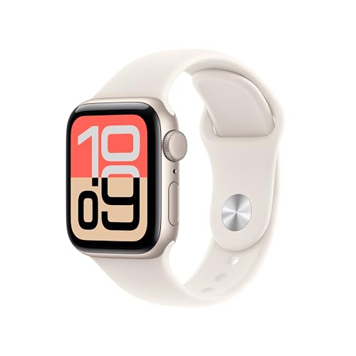 Apple Watch SE 3 GPS 40mm Alluminio galassia, Cinturino Sport S/M