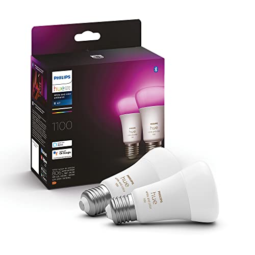 Philips Hue White and Color Ambiance E27 9W LED 2pz - 1100 lm