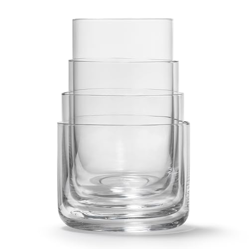 Aarke Nesting Glasses 4x290ml Vetro Cristallo Impilabili - Trasparente