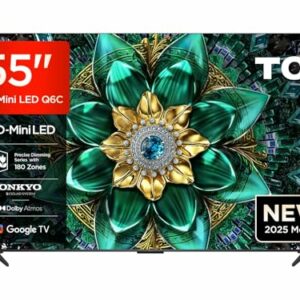 TCL 55Q6C TV 55" QD-Mini LED 4K HDR Premium 1000nits Google TV - Nero