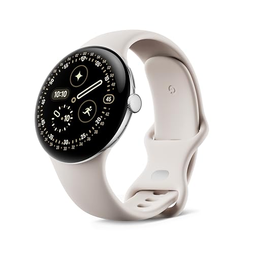 Google Pixel Watch 4 - 45mm Actua 360 Wi-Fi Gemini - Argento/Grigio creta