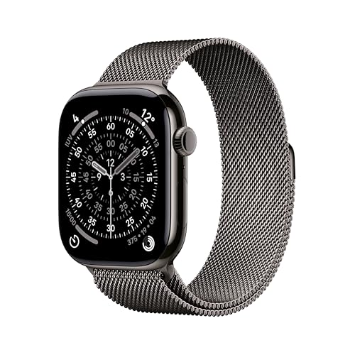 Apple Watch Series 11 GPS+Cellular 46mm Titanio ardesia, Loop milanese ardesia M/L
