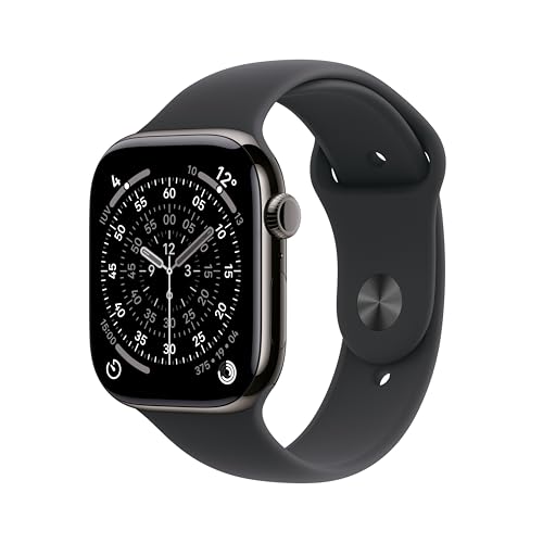 Apple Watch Series 11 GPS+Cellular 46mm Titanio ardesia, Sport nero M/L