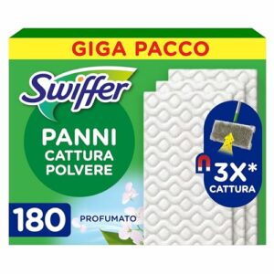 Swiffer Panni Cattura Polvere 180pz Microfibra Dry - Giga Pacco