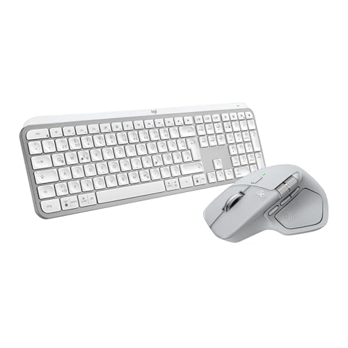 Logitech MX Master 4 + MX Keys S, mouse e tastiera wireless ITA - Grigio chiaro
