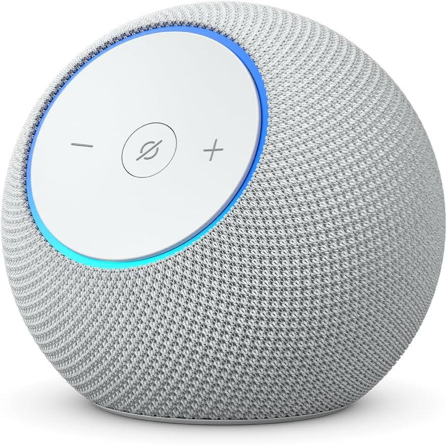 Amazon Echo Dot Max, speaker Alexa con audio avvolgente e Hub - Bianco Ghiaccio