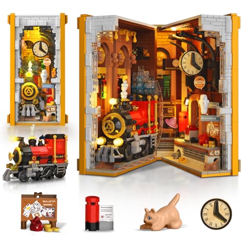 HOGOKIDS Set Libreria LED 1300 Pezzi Magico, DIY 10+