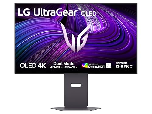 LG UltraGear 32GX870A OLED 32″ 4K 240Hz/FHD 480Hz – Nero 