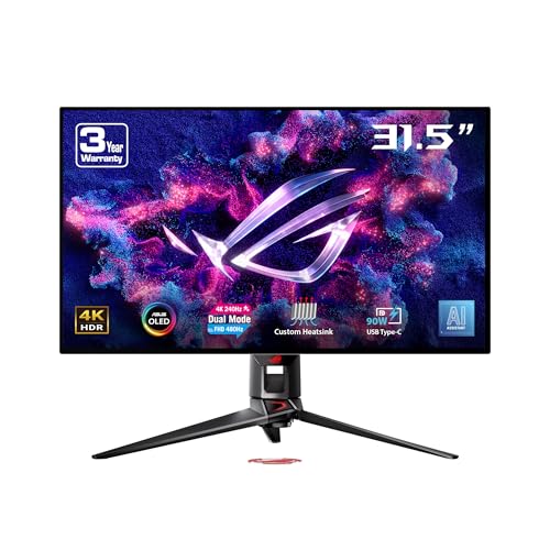 ASUS ROG Swift PG32UCDP Monitor 32″ 4K 240Hz OLED – Nero 