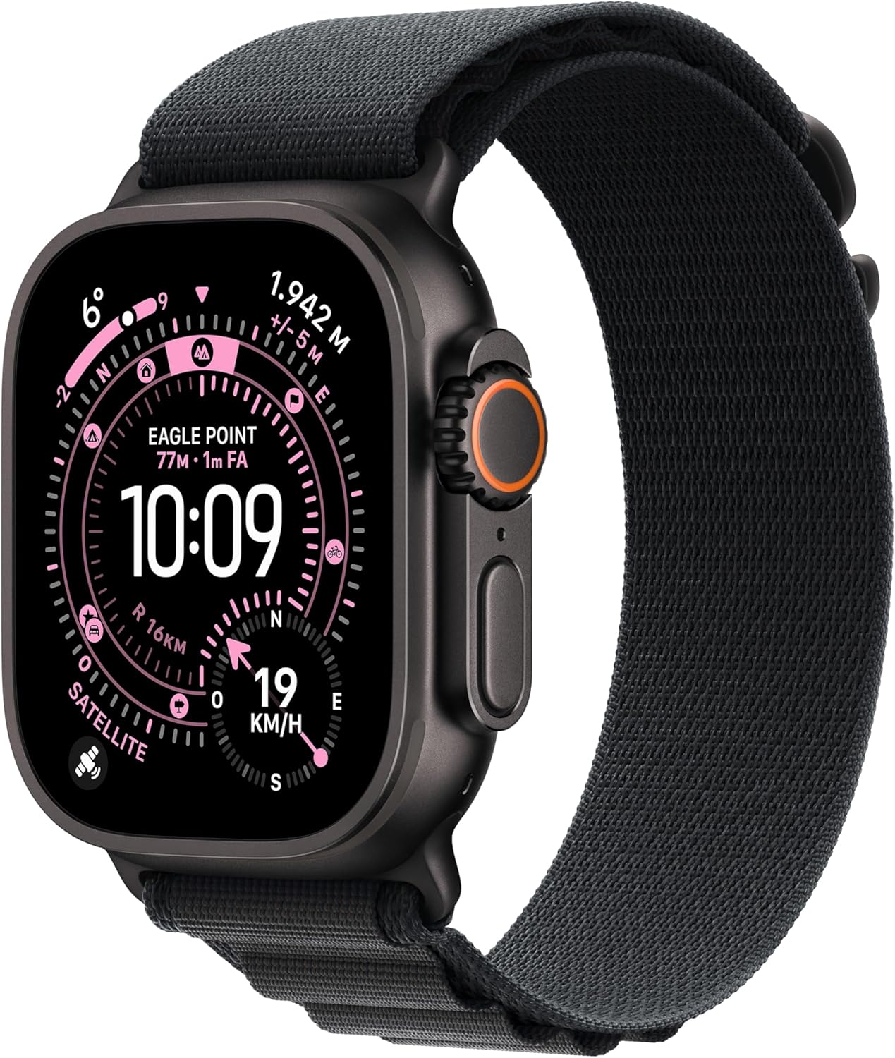 Apple Watch Ultra 3 Cellular 49mm Titanio Alpine Loop L – Nero