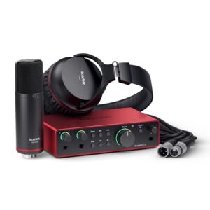 Focusrite Scarlett 2i2 Studio 4ª Gen Interfaccia USB Mic Cuffie