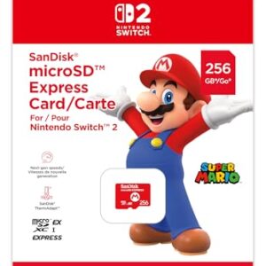 SanDisk MicroSD Express 256GB Ufficiale per Nintendo Switch 2 880MB/s