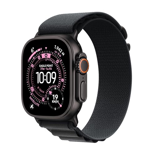 Apple Watch Ultra 3 GPS+Cellular 49mm Titanio nero, Alpine Loop nero M