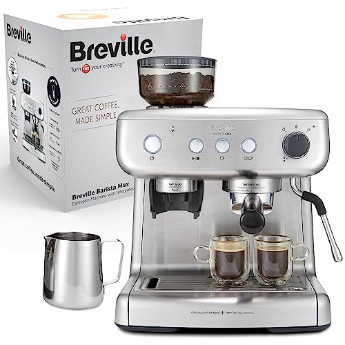 Breville Barista Max Espresso 1550W con Macina integrato - Argento