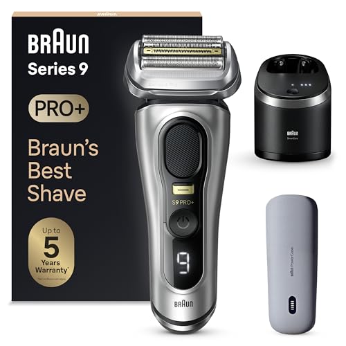 Braun Series 9 PRO+ Rasoio Elettrico 9577cc PowerCase - Argento