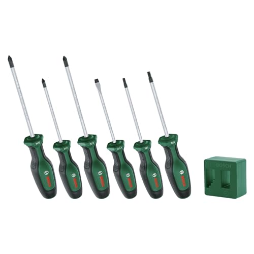 Bosch Set Cacciaviti 6pz S2 con Magnetizzatore e Punte Varie