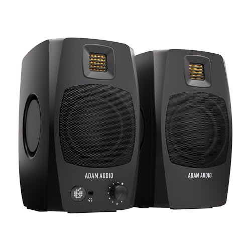 ADAM Audio D3V Monitor Attivi Desktop USB-C (Coppia) - Nero