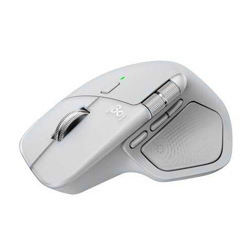 Logitech MX Master 4 per Mac, mouse Bluetooth USB-C - Bianco argento