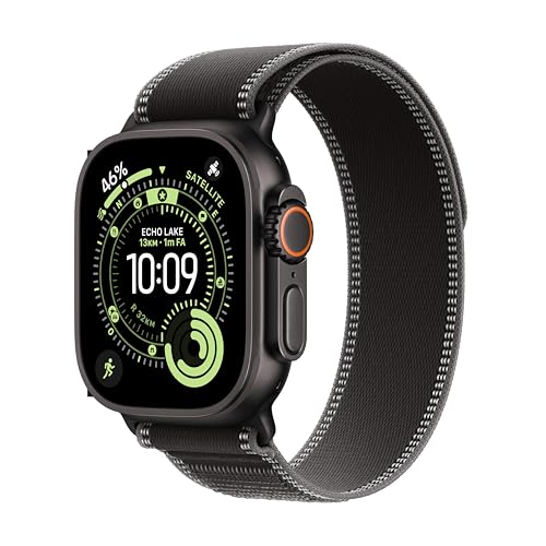 Apple Watch Ultra 3 GPS+Cellular 49mm Titanio nero, Trail Loop nero M/L