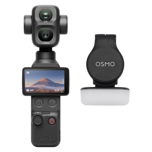 DJI Osmo Pocket 4P Combo, Fotocamera 4K Doppia Lente