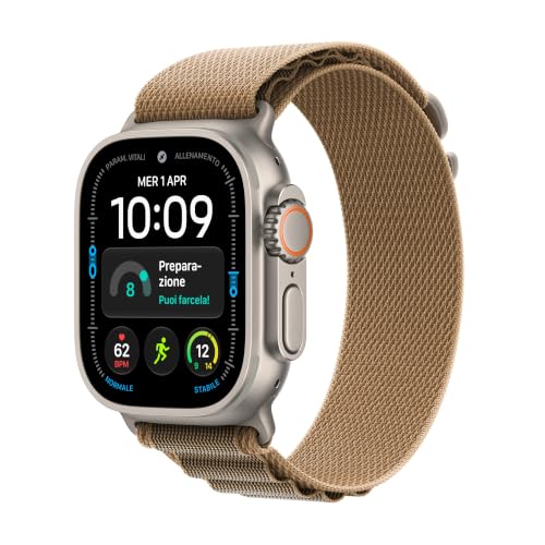 Apple Watch Ultra 4 GPS + Cellular 49 mm Titanio con Alpine Loop M - Duna