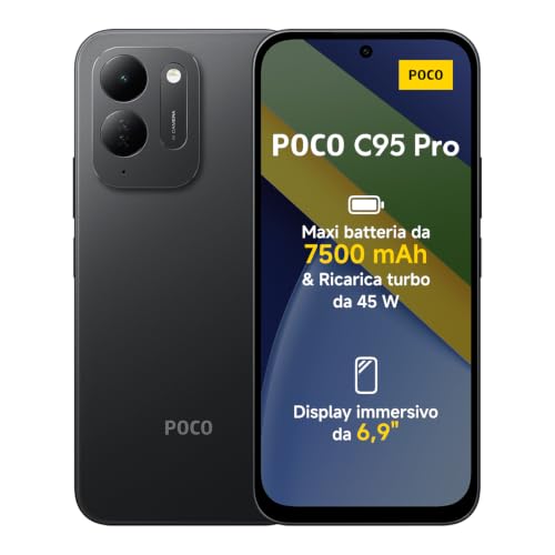 Xiaomi POCO C95 Pro 8+256GB 6.9" Nero - Nero